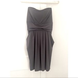 WISHES Grey Casual Strapless Dress w/ Pockets 2X
